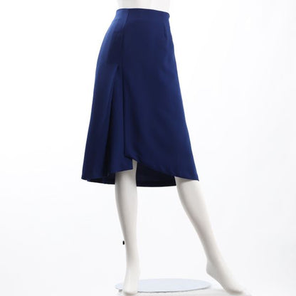 強撚ストレッチフロントデザインスカート