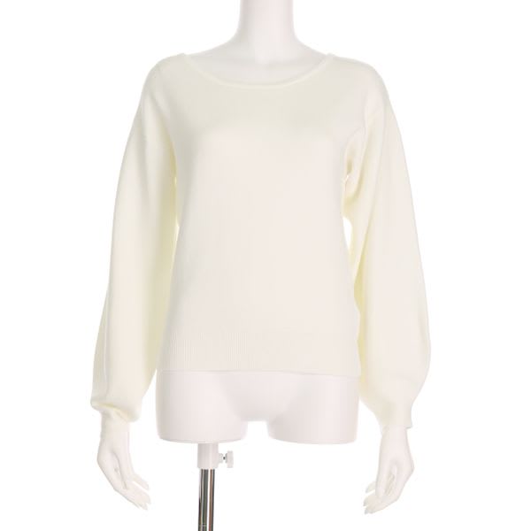 バルーンスリーブニットプルオーバー