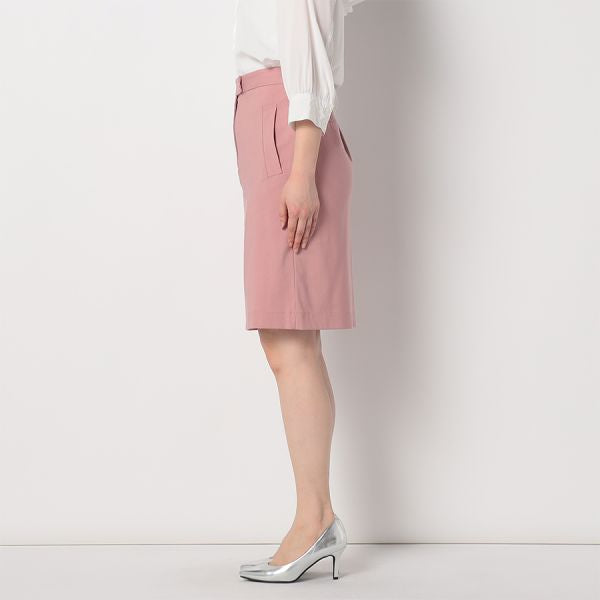 ウエストボタン付きサイドポケットデザインスカート