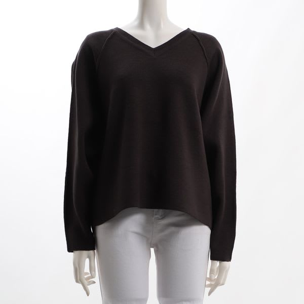 ラグランスリーブVネックニット