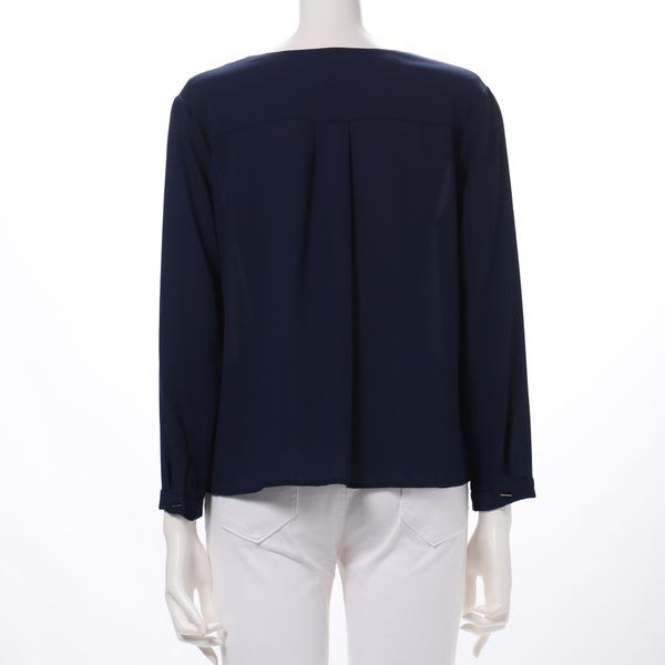 Vネックカシュクールブラウス