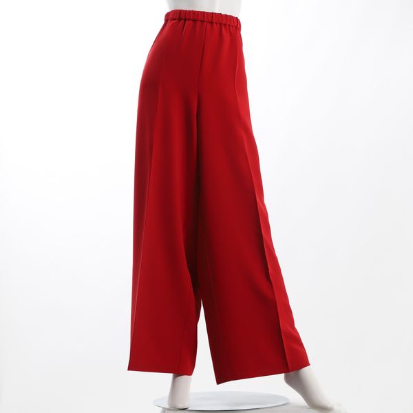 ウエスト総ゴムフレアパンツ