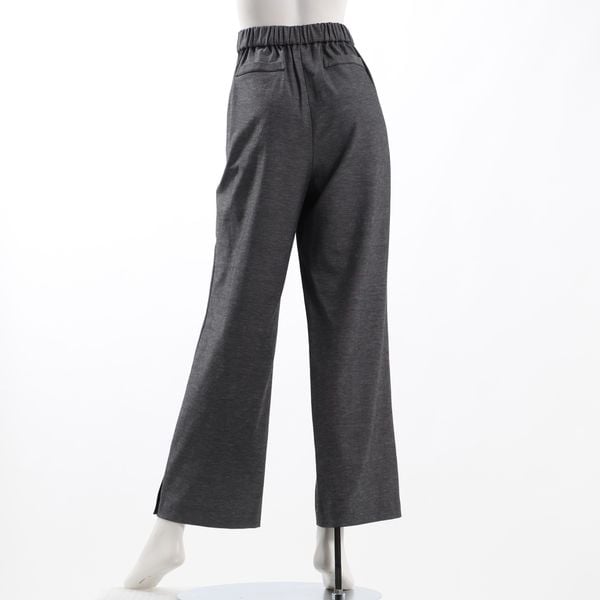 シンプルシルエットスリットパンツ