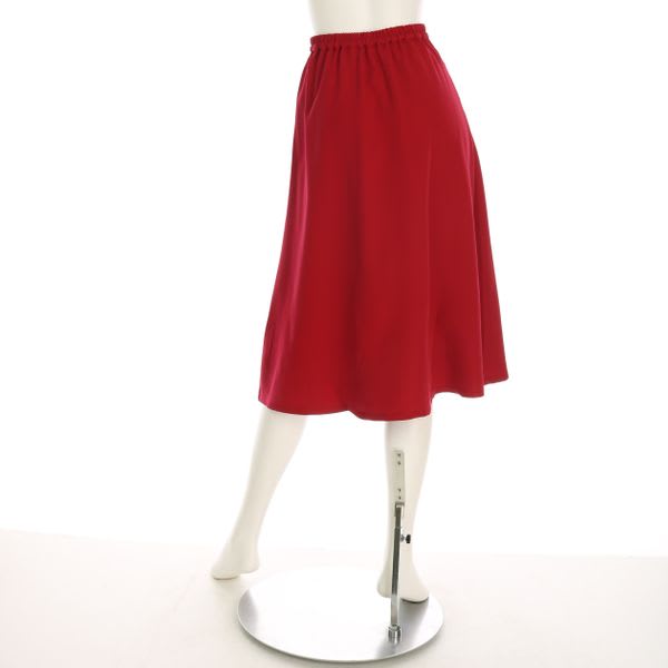 バックゴムデザインフレアスカート