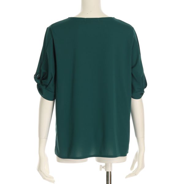 袖ねじりパフカットソー