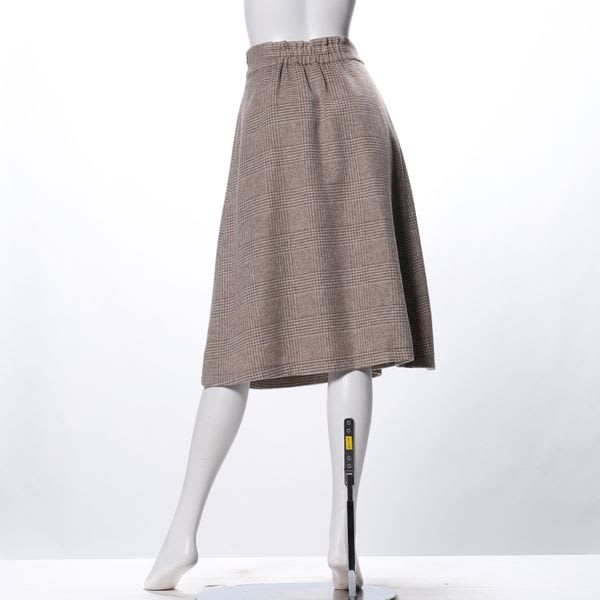 ライトシャギーチェックシャギーチェックスカート