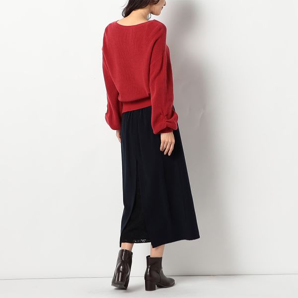 レース切り替えデザインスカート