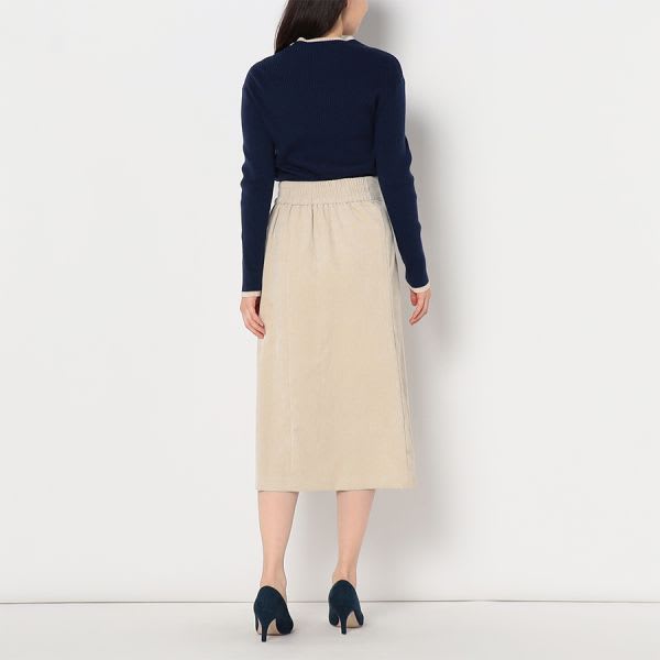 バイカラーボトルネックニット