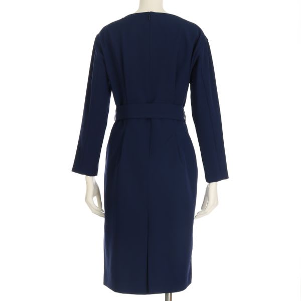 ベルト付きワンピース