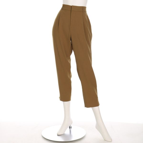 バックゴムタック入りテーパードパンツ