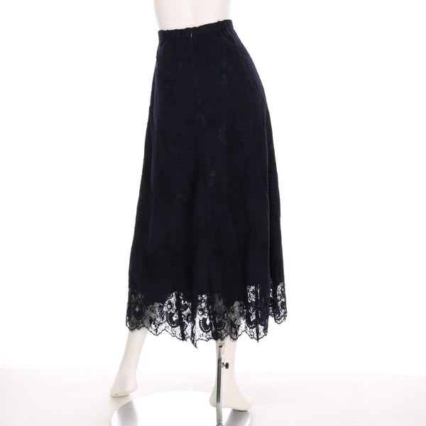 起毛レース総レーススカート