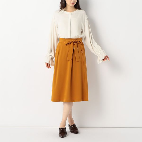 ウエストリボンフレアスカート