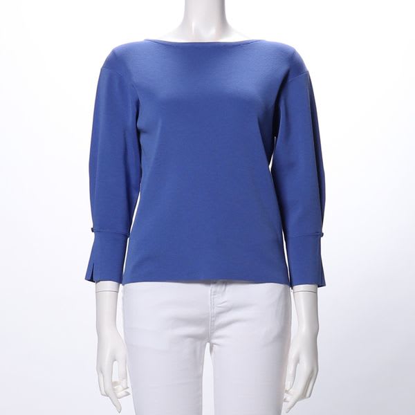 デザイン袖ニット