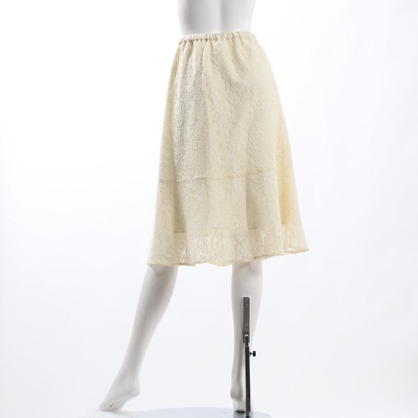 総レースフレアスカート