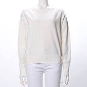 ボートネック長袖ニット