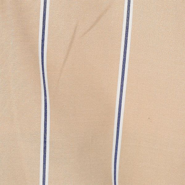 ストライプ柄バンドカラーシャツ