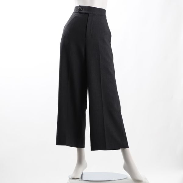 ウエストボタンデザインワイドパンツ