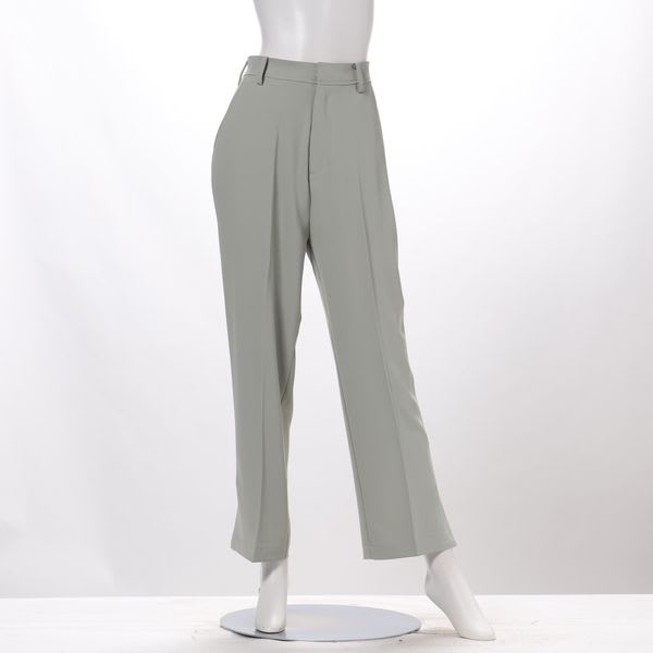 センタープレスサイドスリットストレートパンツ