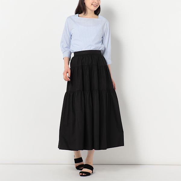 ストライプ柄ブラウス