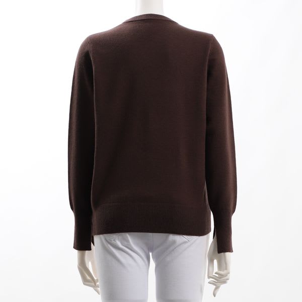 スリット袖クルーネックニット