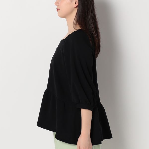 スクエアネックペプラムブラウス