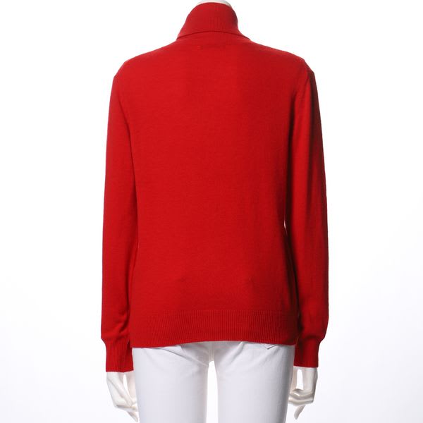 ウール混タートルネックニット