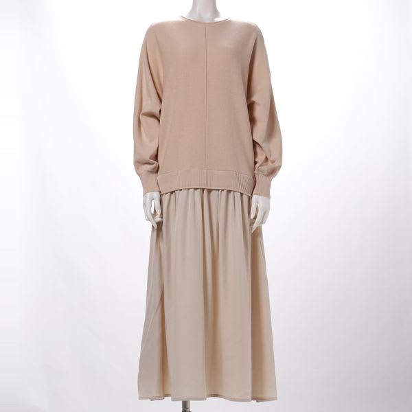 ニットドッキングワンピース