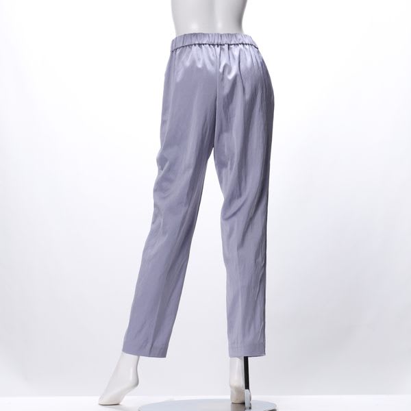 シアーサテンテーパードパンツ