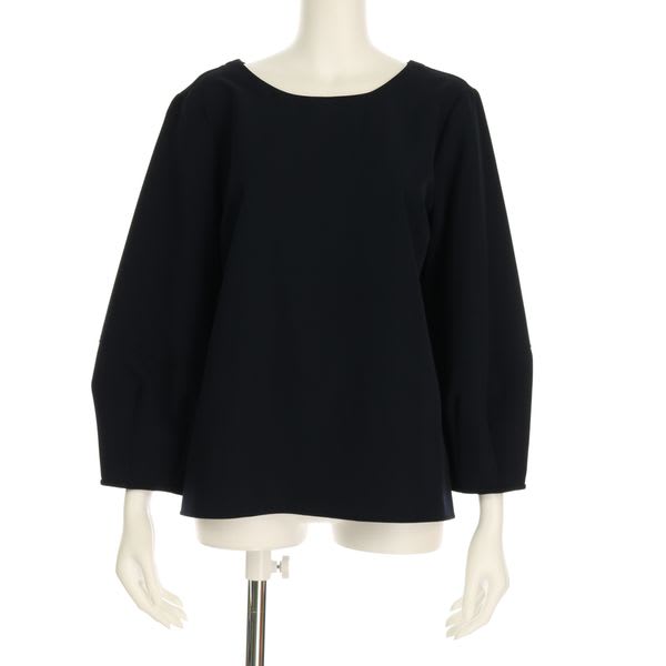 バックスタイルベルトデザインブラウス