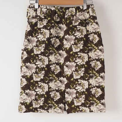 花柄タイトスカート