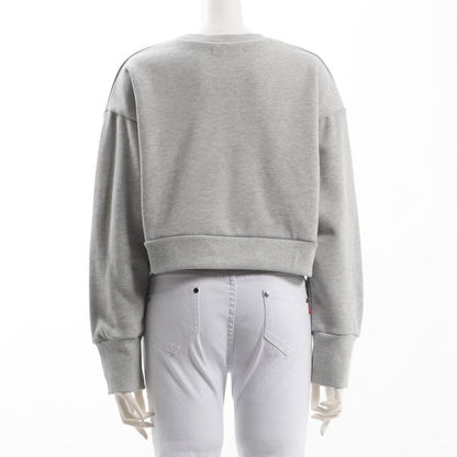 短丈クルーネックプルオーバー