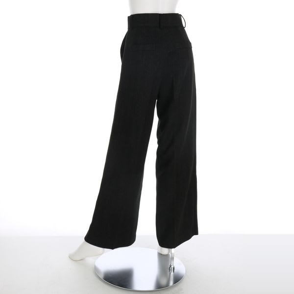 フロントボタンハイウエストワイドパンツ