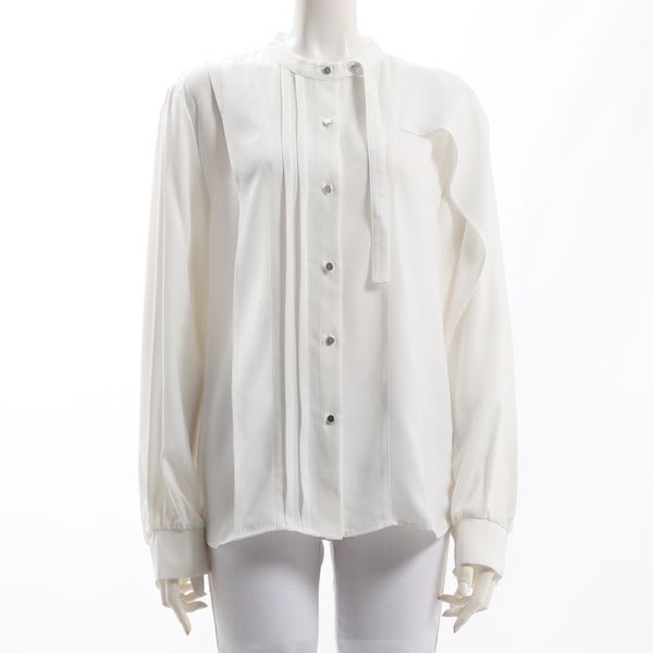 アシンメトリーフロントデザインブラウス