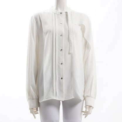 アシンメトリーフロントデザインブラウス