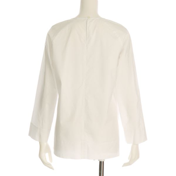 コットンブロードスリットプルオーバーブラウス