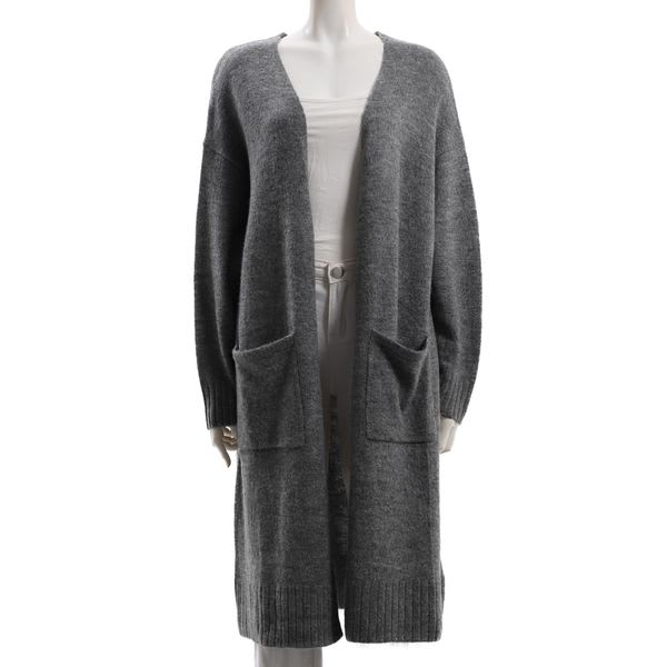 ポケット付きロングカーディガン