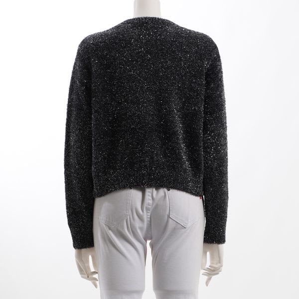 ラメ糸混ニット