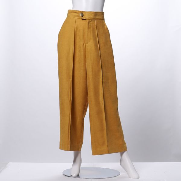 ウエストボタンワイドパンツ