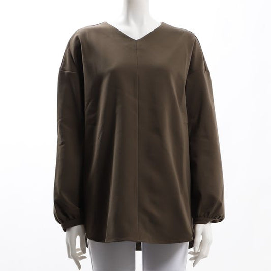 ドロップショルダーVネックブラウス