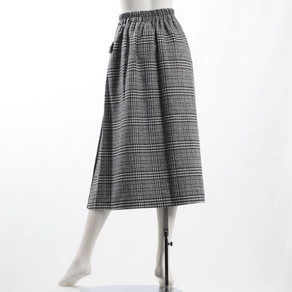チェック柄フレアスカート