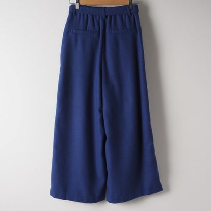 リボンベルト付きワイドパンツ
