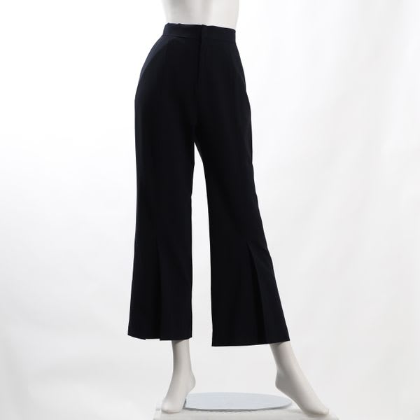 フロントスリット風デザインワイドパンツ