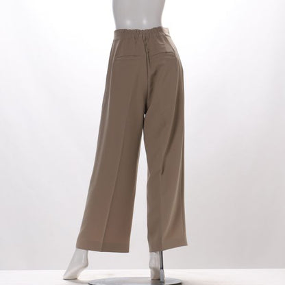 ウエストボタンデザインワイドパンツ