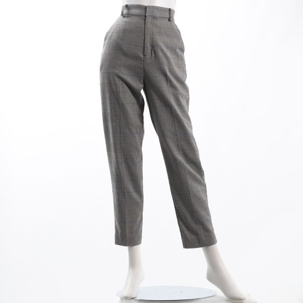 グレンチェックテーパードパンツ