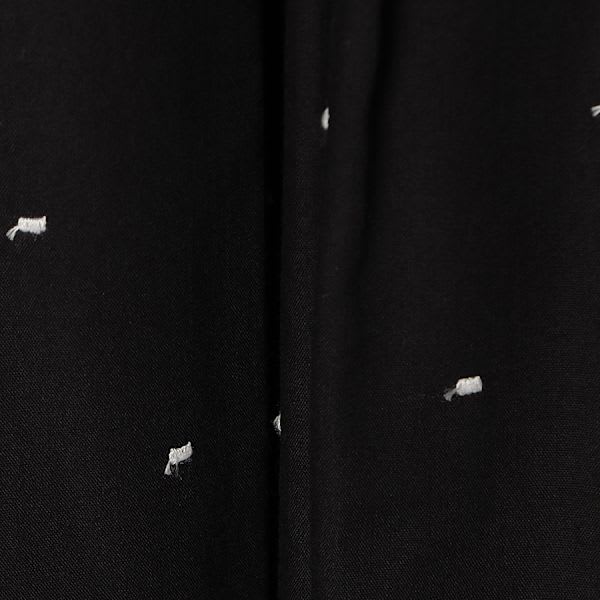 刺繍ドットフレアスカート