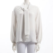 ボウタイデザインブラウス