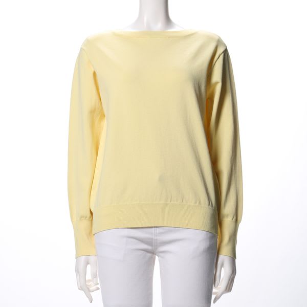 ベーシックボートネックニット