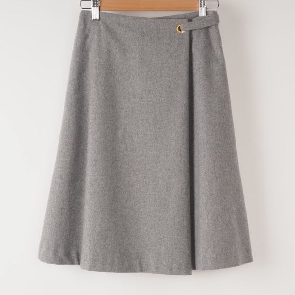ウールフラノフレアスカート