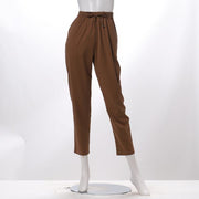 ウエストゴムドロストテーパードパンツ