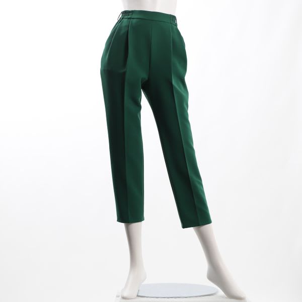 ポリギャバタックテーパードパンツ